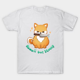 Kawaii but Stabby Shiba T-Shirt